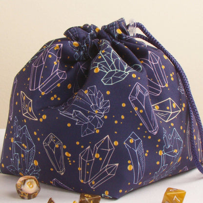 Crystal dice bag and tray set - Game Fancy