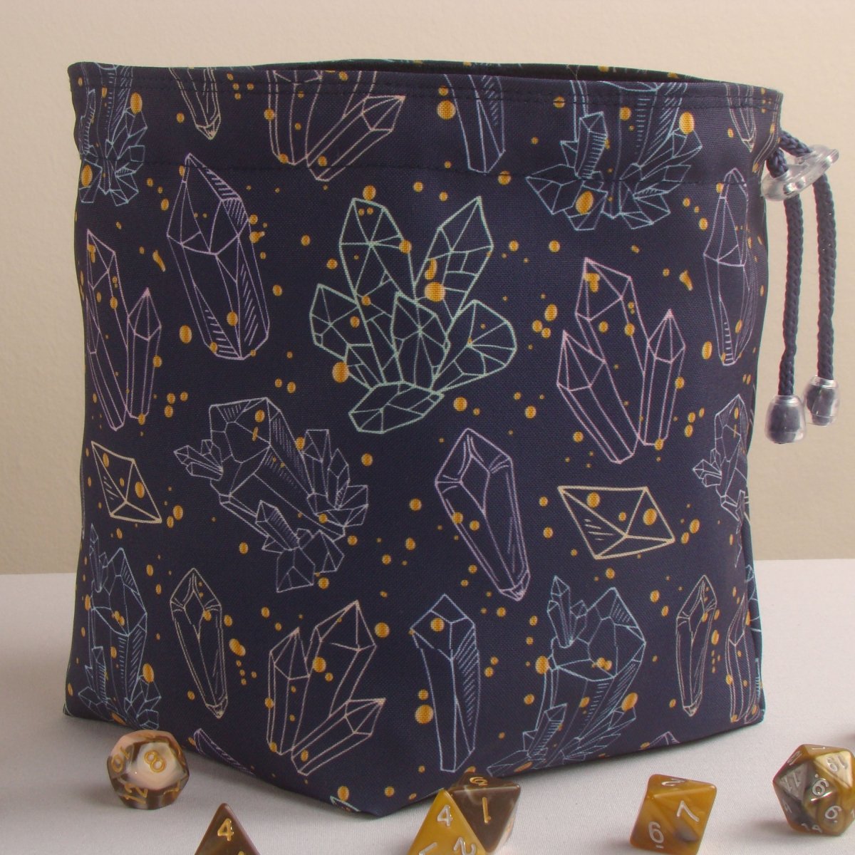 Crystal dice bag and tray set - Game Fancy