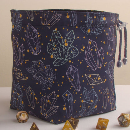Crystal dice bag and tray set - Game Fancy