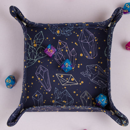 Crystal dice bag and tray set - Game Fancy
