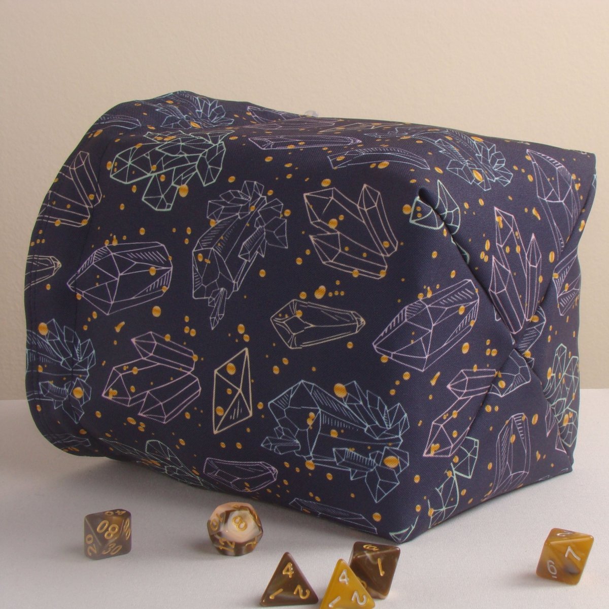 Crystal dice bag and tray set - Game Fancy