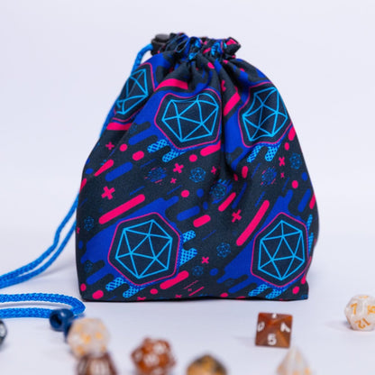 D20 dice bag with pockets - Game Fancy