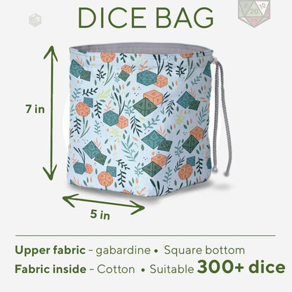 D20 dice bag with pockets for D&D - Game Fancy