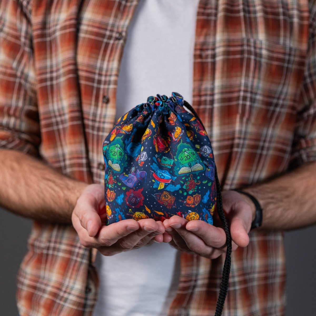 D20 large dice bag pockets - Game Fancy