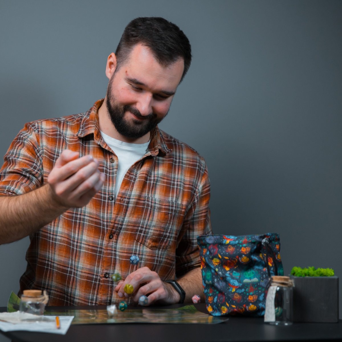 D20 large dice bag pockets - Game Fancy