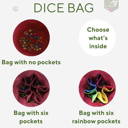 Dragon scale dice bag — large dice bag with incredible storage and pockets, handmade.