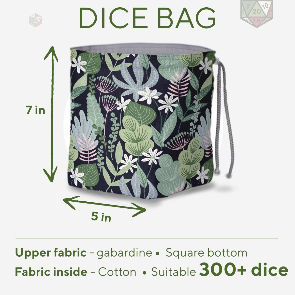 Druid dice bag and tray set - Game Fancy