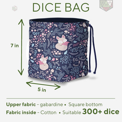 Fox dice bag and tray set - Game Fancy