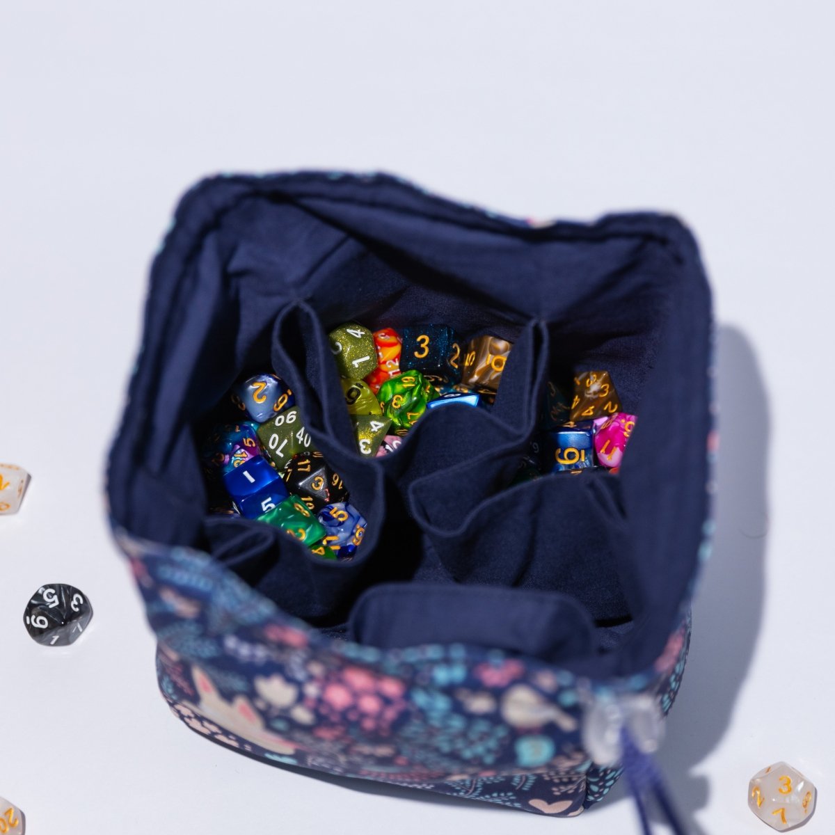 Fox dice bag with pockets - Game Fancy
