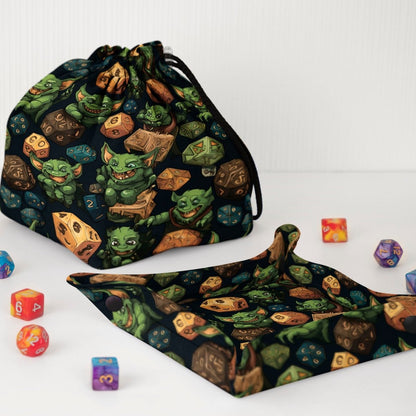 Goblin dice bag and tray set - Game Fancy