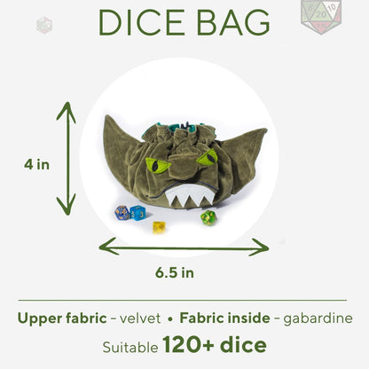Goblin dice organizer bag - Game Fancy