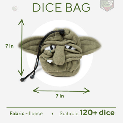 Goblin dice bag, Dnd gifts, Plush dice bag, Dnd bag