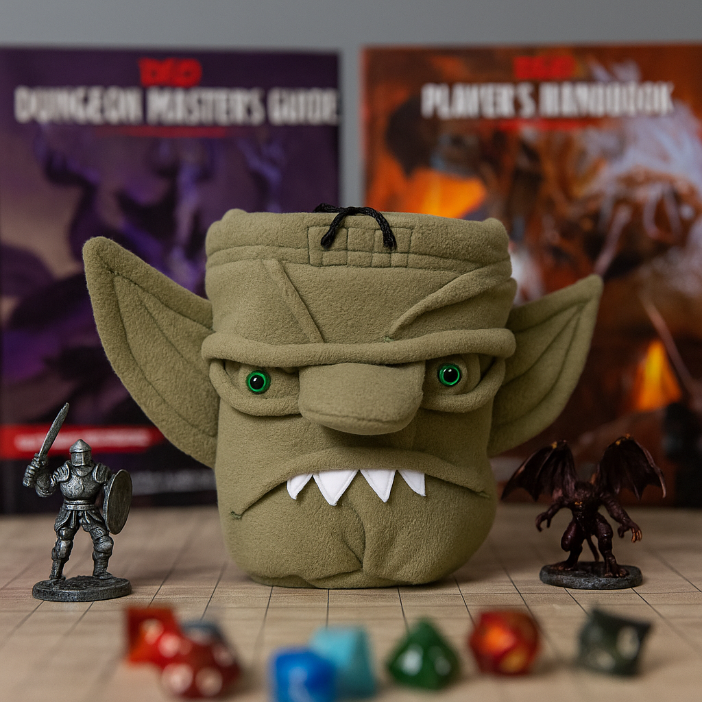 Ork Dice Bag, DnD gifts, Dice goblin dice bag Gamefancy, best premium dice bags with fast shipping in USA
