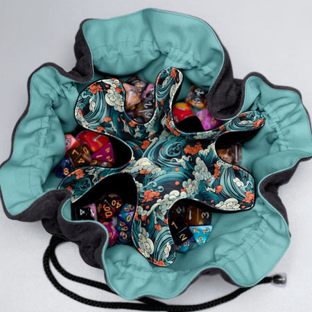 Great Wave dice bag - Game Fancy