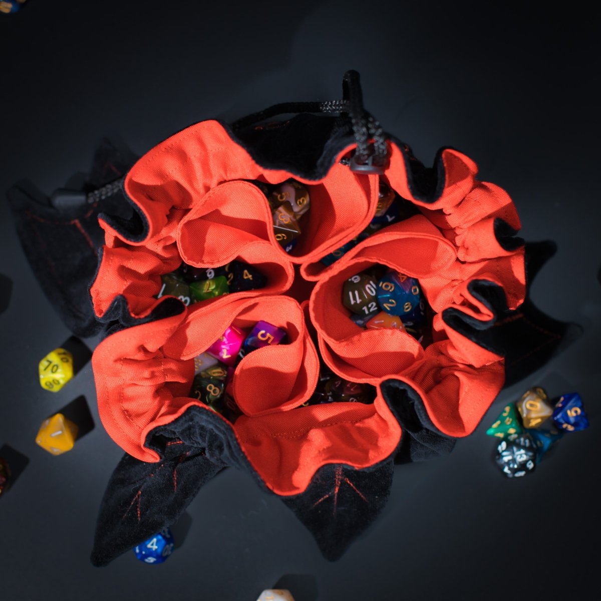 Handmade dice bag mothman - Game Fancy