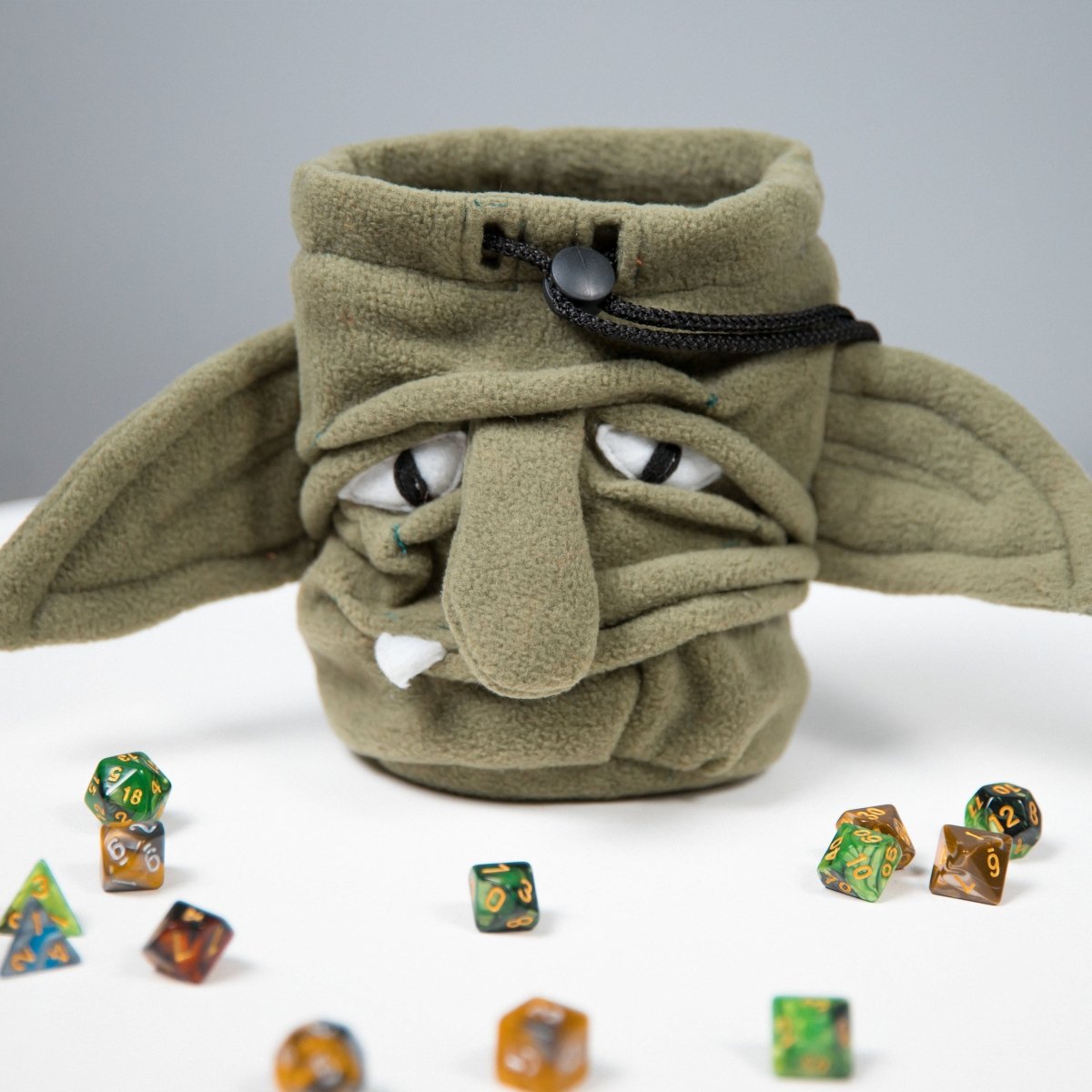 Handmade goblin plush dice bag - Game Fancy