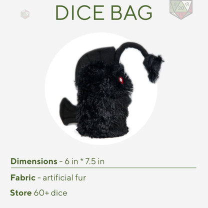 Lantern fish plush dice bag - Game Fancy
