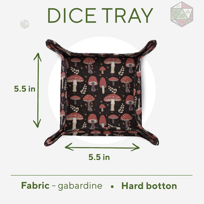 Lightweight mushroom dice tray - Game Fancy