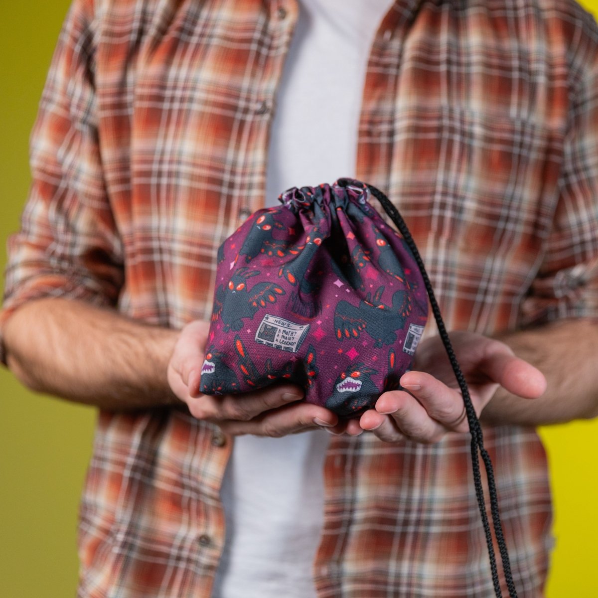 Mothman cryptid dice bag - Game Fancy