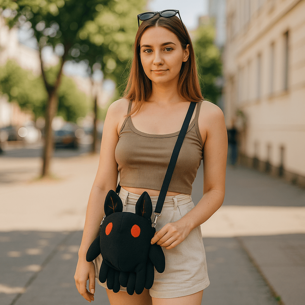 Mothman cryptid plush dice bag - Game Fancy