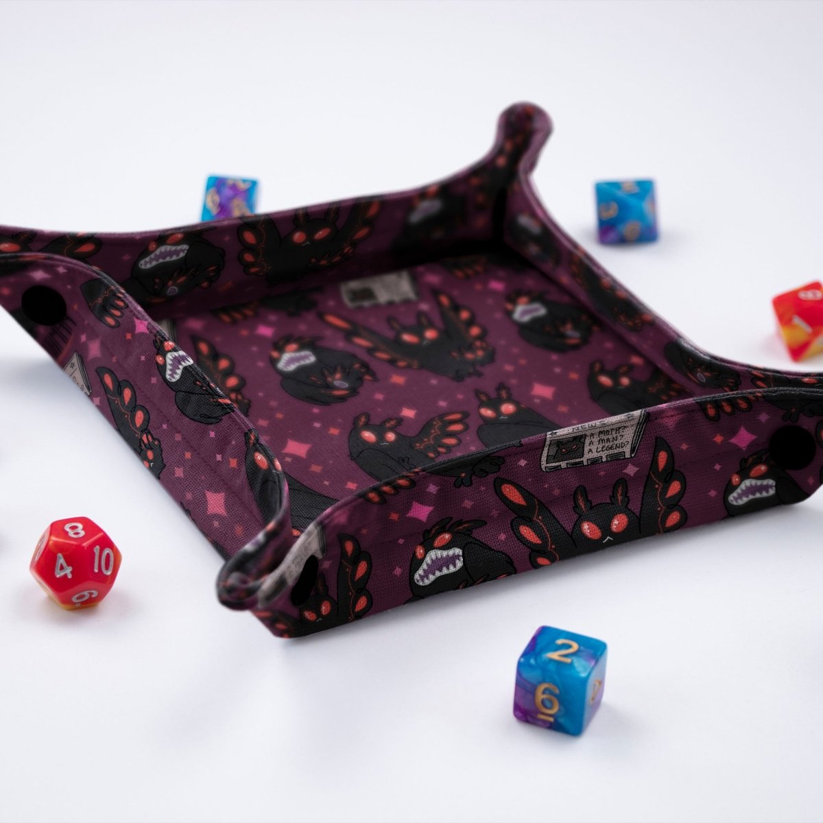 Mothman dice bag and tray set - Game Fancy