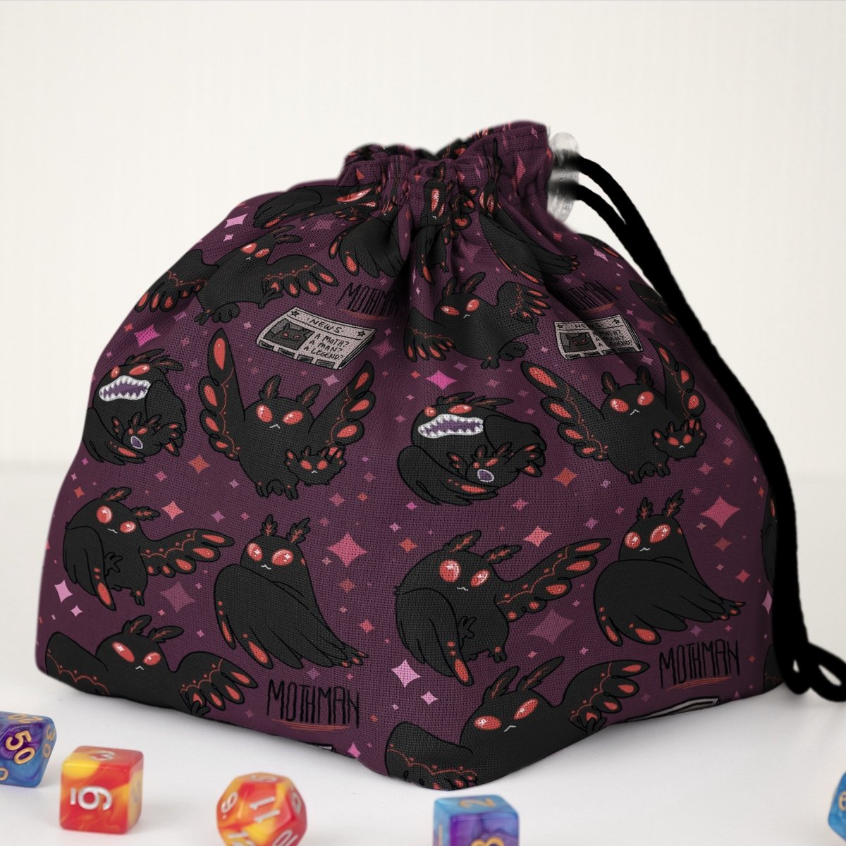 Mothman dice bag and tray set - Game Fancy