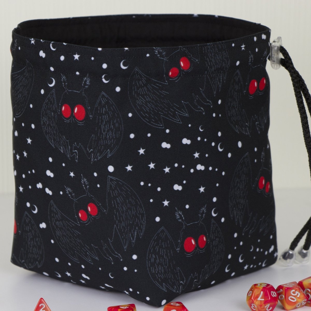 Mothman dice bag with pockets - Game Fancy