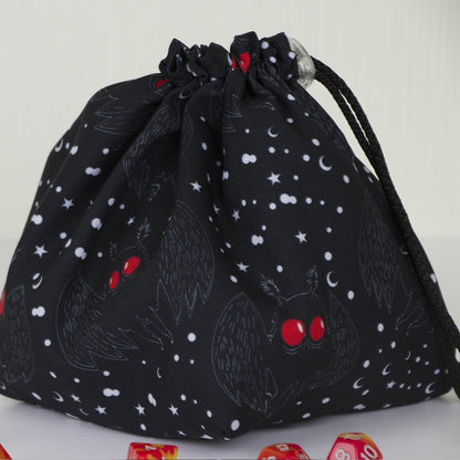 Mothman dice bag with pockets - Game Fancy
