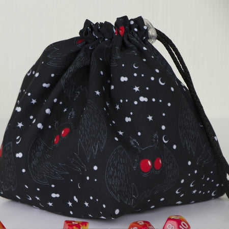 Mothman dice bag with pockets - Game Fancy