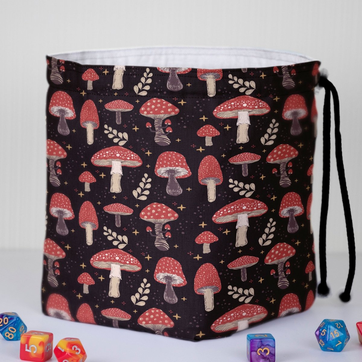 Mushroom dice bag and tray set - Game Fancy