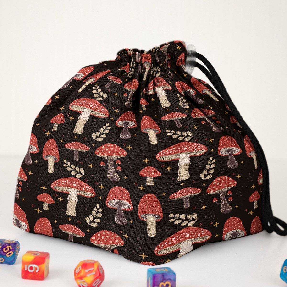Mushroom dice bag and tray set - Game Fancy