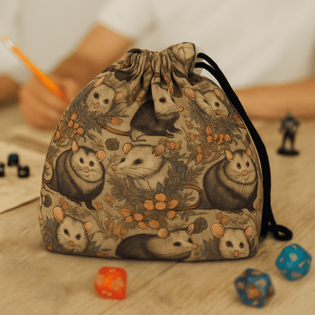 Possum dice bag with pockets - Game Fancy