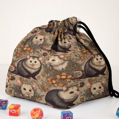 Possum dice bag with pockets - Game Fancy
