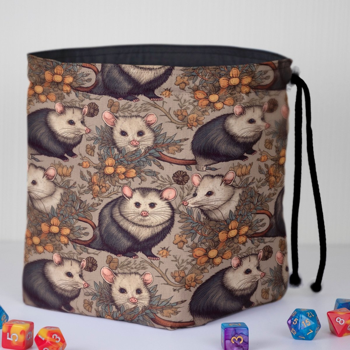 Possum dice bag with pockets - Game Fancy