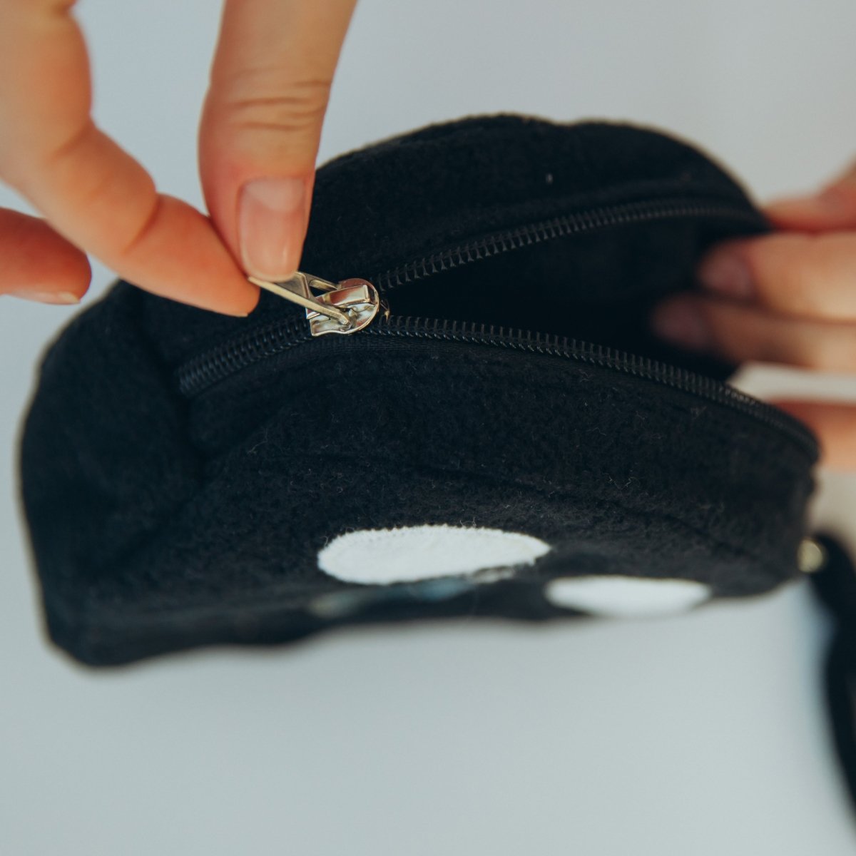 Skull ita bag — dice ita bag for pin collectors and convention-goers.