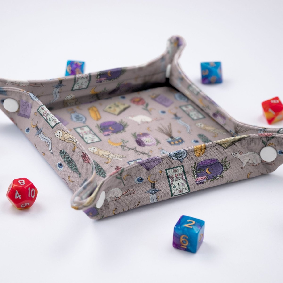 Witch dice bag and tray set - Game Fancy